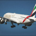 Emirates airline plane airplane takeoff aviation
