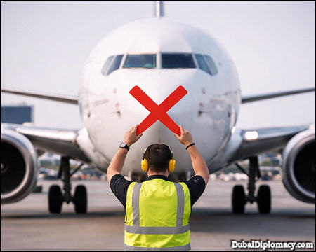 Airplane aircraft marshaller airport 2026 DubaiDiplomacy.com