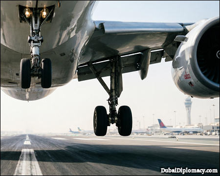 Airplane landing takeoff airport