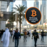 People Bitcoin BTC sign crypto Dubai UAE