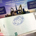 Dubai airport passport visa entry UAE 2025 stamp