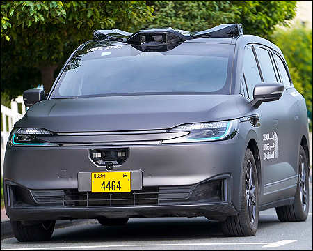 Fully autonomous driverless taxi launched in Dubai, UAE