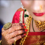 India woman gold tattoo