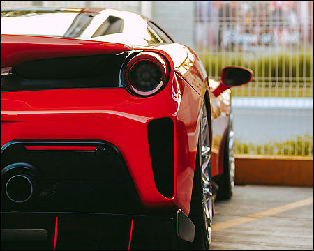 Italian luxury sports car maker Ferrari 488