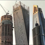 Skyscrapers buildings construction Dubai UAE
