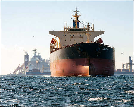 Cargo ships near Strait of Hormuz UAE Mar 11, 2026