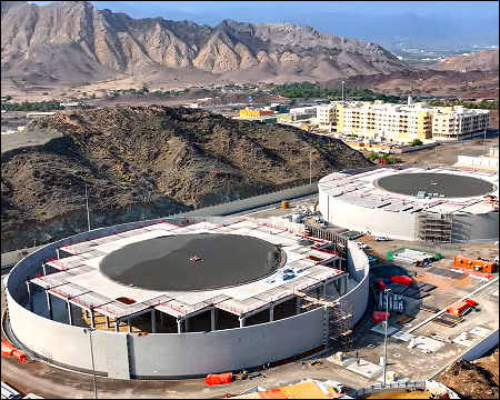 DEWA's water reservoirs Hatta UAE 2023