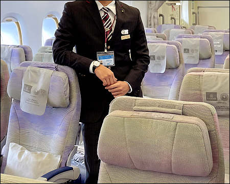Emirates airline flight attendant cabin crew