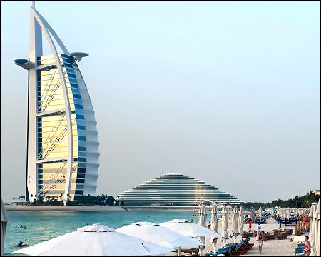 Luxury hotel Burj Al Arab in Dubai, UAE