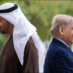 Muhammad Shehbaz Sharif with Mohamed bin Zayed Al Nahyan