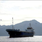 Vessel ship Strait of Hormuz sea Oman Apr 12, 2026