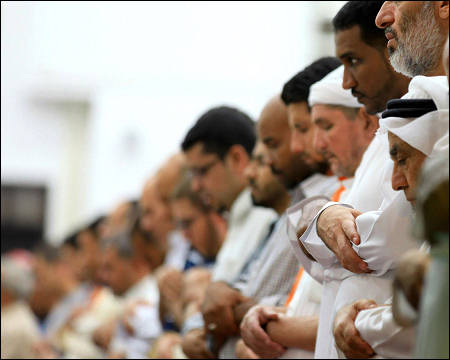 Muslims people pray Ajman UAE