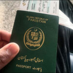 Pakistan passport airplane ticket