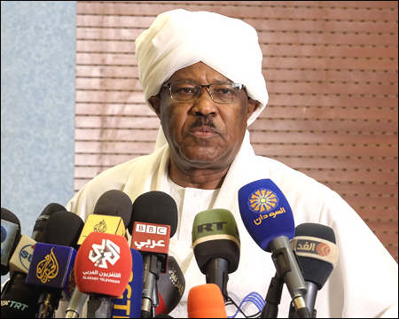 Sudan Foreign Minister Mohieddin Salem
