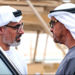 Mohamed bin Zayed Al Nahyan with son Khaled bin Mohamed 2026 office