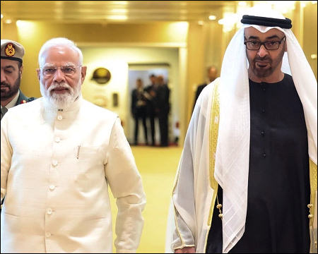 Sheikh Mohamed with Narendra Modi May 2026