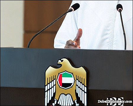 UAE state government logo spokesperson 2026 photo DubaiDiplomacy com