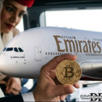 Emirates airline Bitcoin crypto 2026 airplane Airbus380