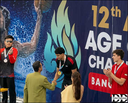 UAE swimmer Hussein Shawky wins gold Bangkok July 21, 2026