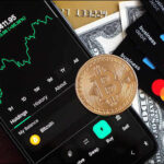 Bitcoin crypto exchange trading chart smartphone