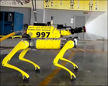Dubai using robots fight fires Feb 2026