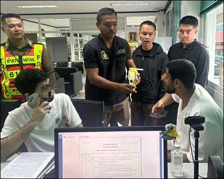Two Emirati tourists arrested after fleeing a traffic checkpoint and refusing to stop in Kathu District, Phuket, Thailand