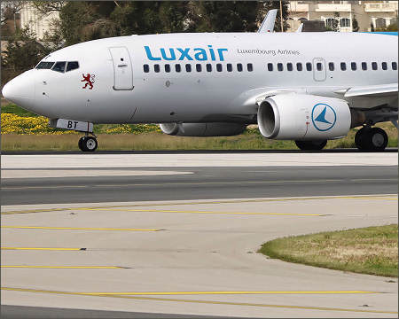 Luxembourg Luxair airline airplane