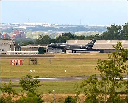 A plane carrying Daniel Kinahan, alleged Irish organized crime boss, arrive in Dublin, Ireland, August 9, 2026
