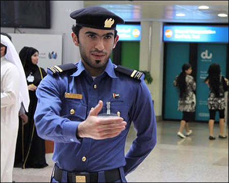Customs officer at Dubai airport