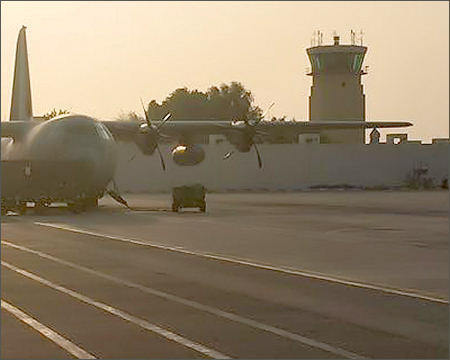 UAE Air force Lockheed C-130H-30 Hercules Al Minhad Airbase Dubai UAE 2018