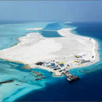 Ras Male area Maldives island