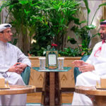 Mansour bin Zayed Al Nahyan with Mohammed bin Salman, Riyadh